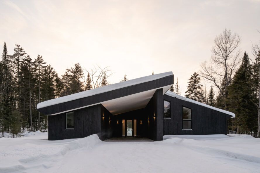 Sustainable design makes this forest home timeless