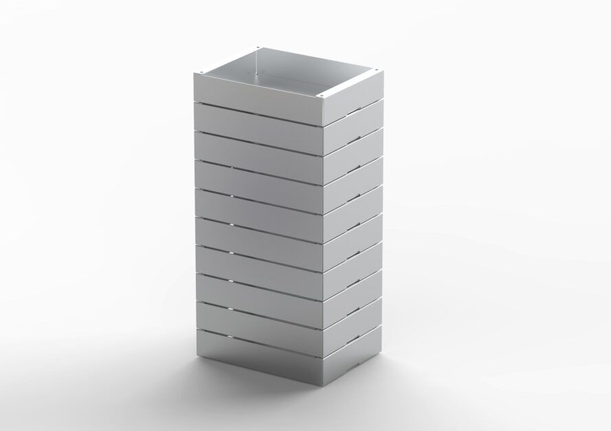 Use these stackable aluminum storage crates for anything