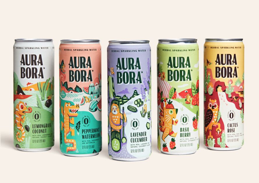 Aura Bora sparkling waters give back to the planet