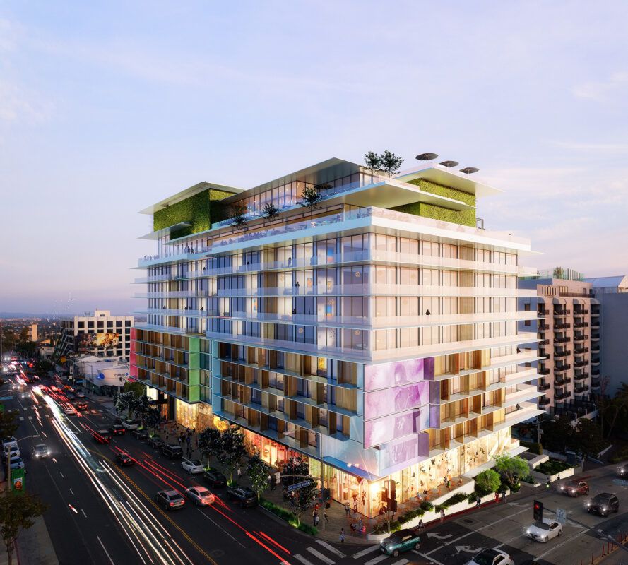 LEED hotel reimagines LA West Hollywood Sunset Boulevard