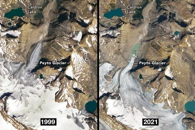 Satellite Images Show Disappearance of Iconic Canadian Glacier