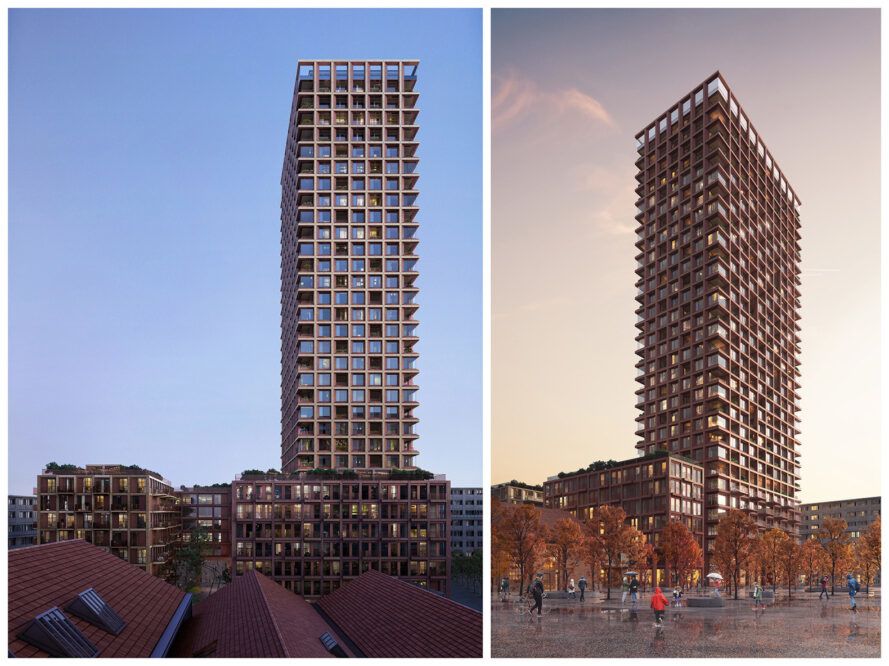 This is the tallest residential timber tower in the world