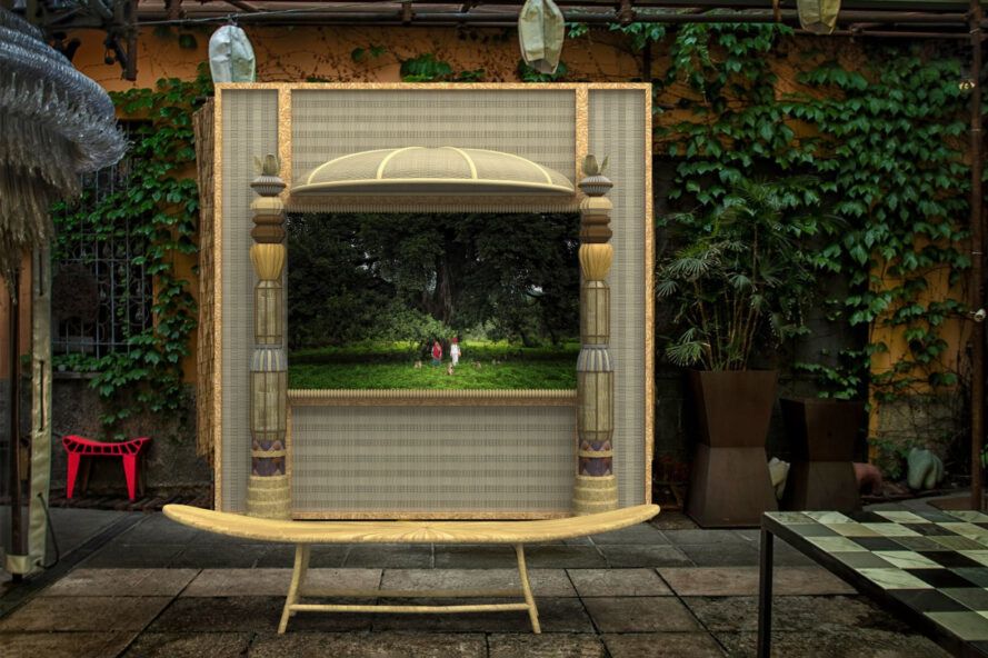 An installation creates a vivid sensory experience in Milan