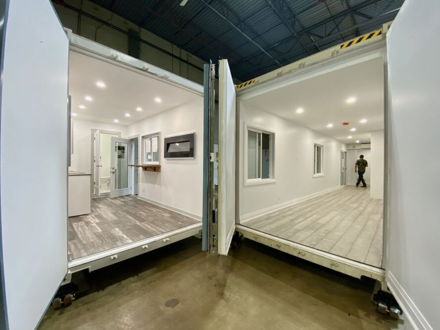 Modern, recycled shipping containers to help housing demand
