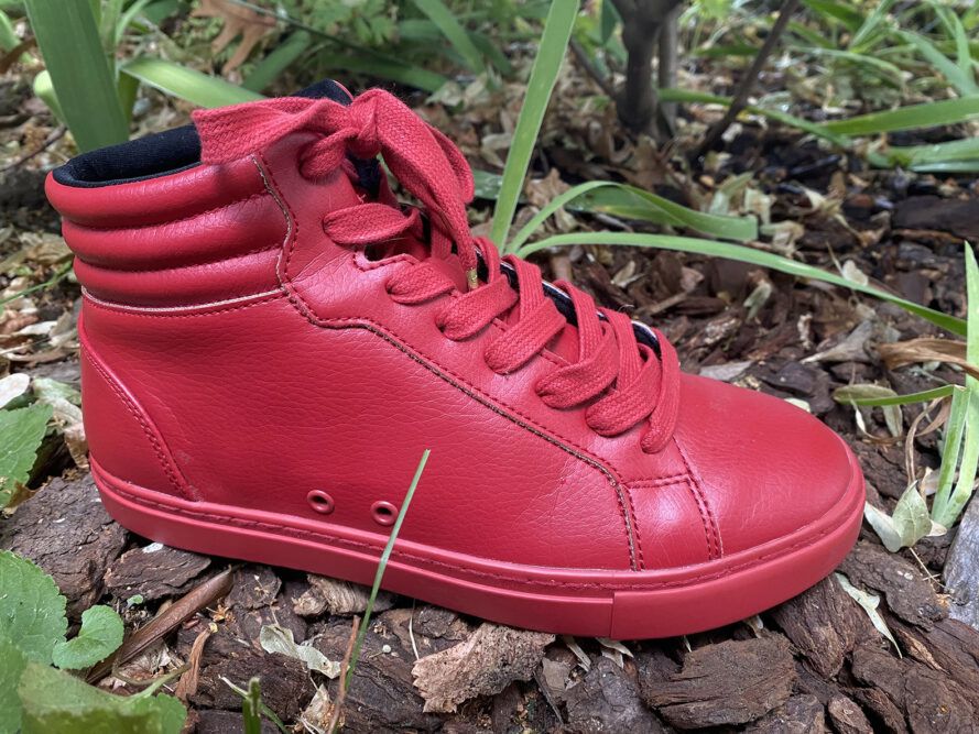 Check out these vegan high-top sneakers bringing the fire
