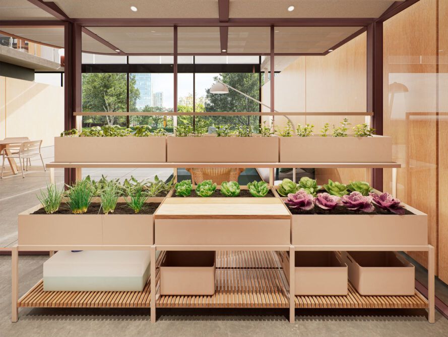 This hydroponic garden is entirely recyclable