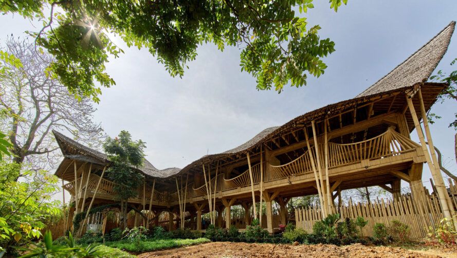 This stunning home is made completely out of bamboo